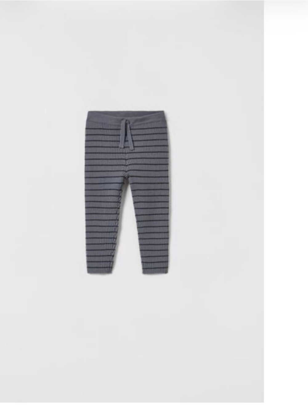 Zara Kids Blue-Gray Crewneck Knit Sweater and Pants, Size 12-18 month - Picture 3 of 4